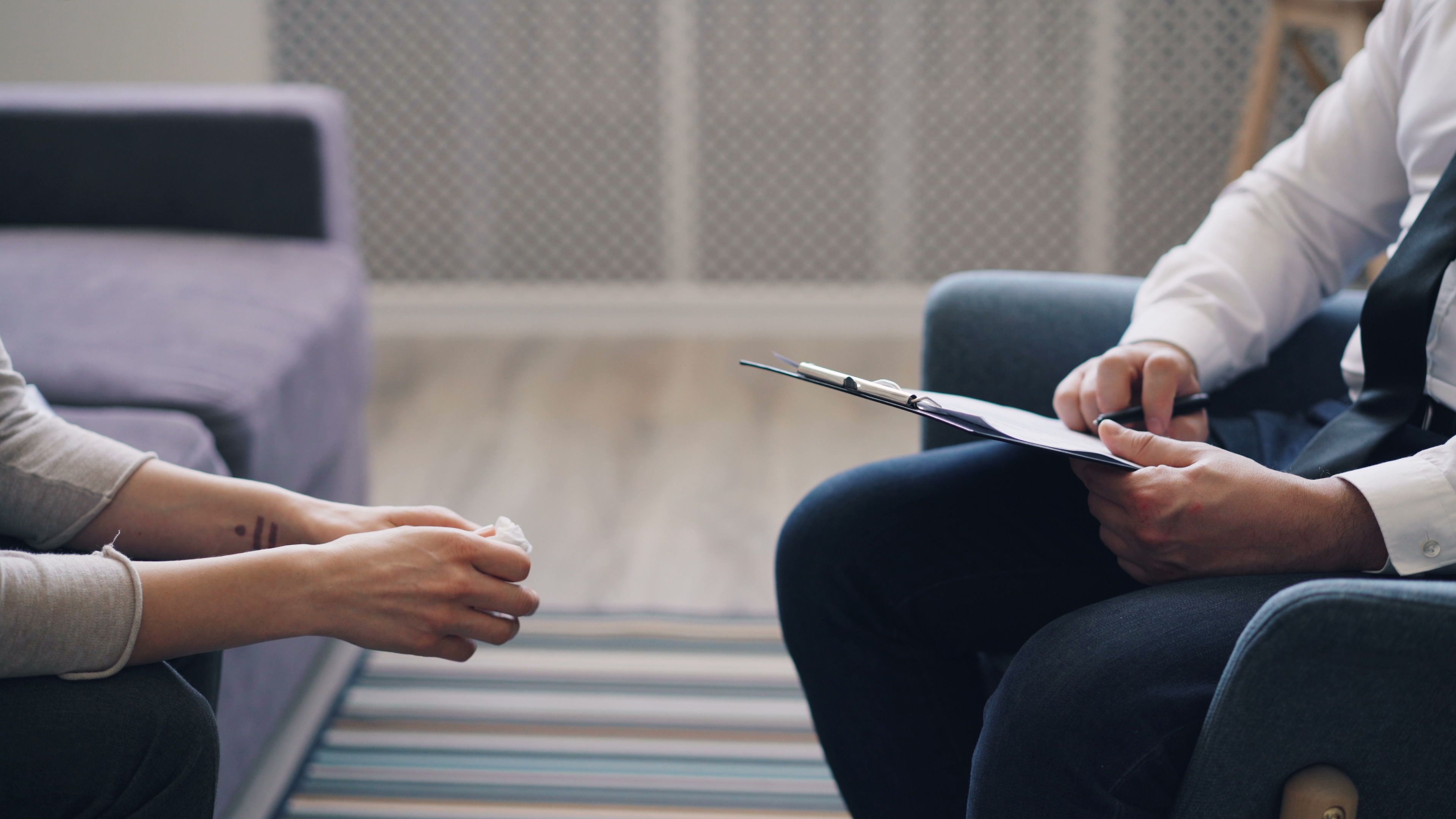 Counseling session at Hopebridge — a safe, calm environment