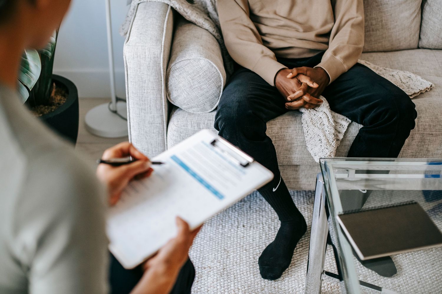 Compassionate counseling session at Hopebridge Wellness Center